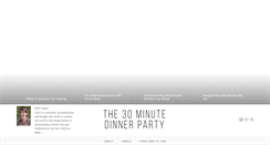 Desktop Screenshot of 30minutedinnerparty.com