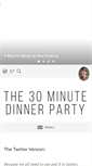 Mobile Screenshot of 30minutedinnerparty.com